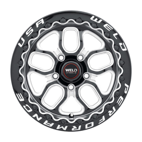 Weld S907 15X10 Laguna Beadlock 5X120.7 ET50 BS7.50 Gloss Black MIL Dia 78.1 Weld Wheels - Cast  AXOPROS