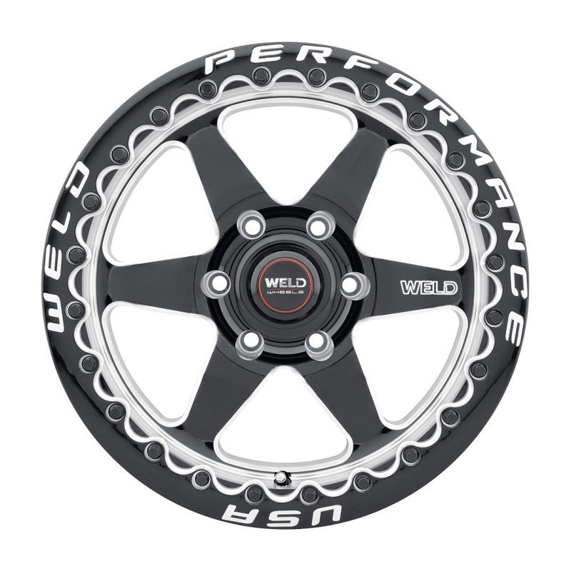 Weld S909 15x10 Ventura 6 Beadlock 6x139.7 ET38 BS7.00 Gloss BLK MIL DIA 106.1 Weld Wheels - Cast  AXOPROS