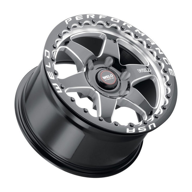 Weld S909 15x10 Ventura 6 Beadlock 6x139.7 ET38 BS7.00 Gloss BLK MIL DIA 106.1 Weld Wheels - Cast  AXOPROS