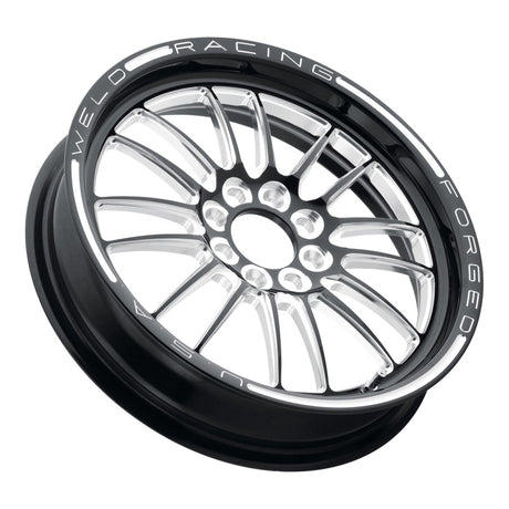 Weld Tuner Import 15x3.5 / 4x100mm BP / 2.25in. BS 1-Piece Black Wheel Weld Wheels - Forged  AXOPROS