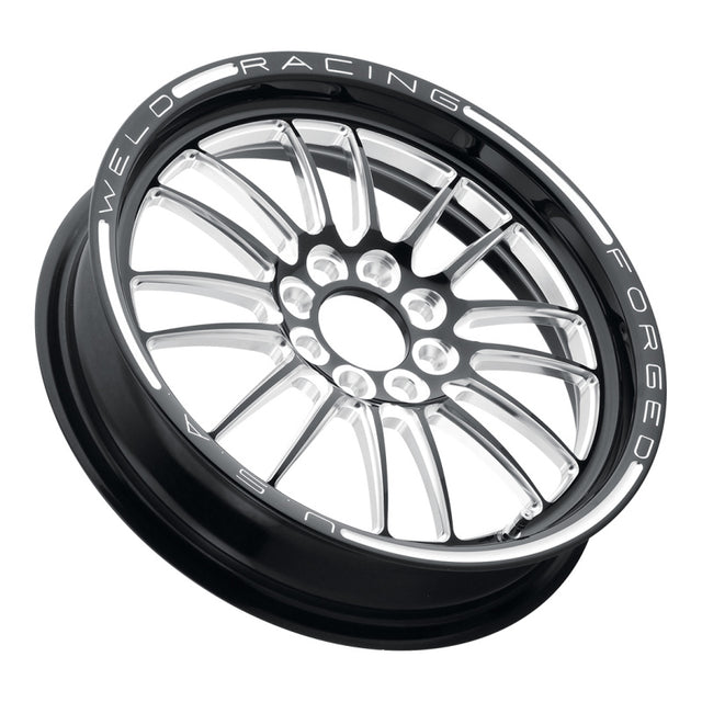 Weld Tuner Import 15x3.5 / 4x100mm BP / 2.25in. BS 1-Piece Black Wheel Weld Wheels - Forged  AXOPROS