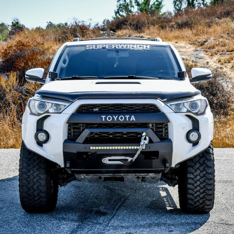 Westin 14-20 Toyota 4Runner Pro-Series Bumper Angular Bull Bar - Textured Black Westin Bumpers - Steel  AXOPROS