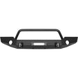 Westin 18-19 Jeep Wrangler JL WJ2 Full Width Front Bumper w/Bull Bar Textured Black Westin Bumpers - Steel  AXOPROS