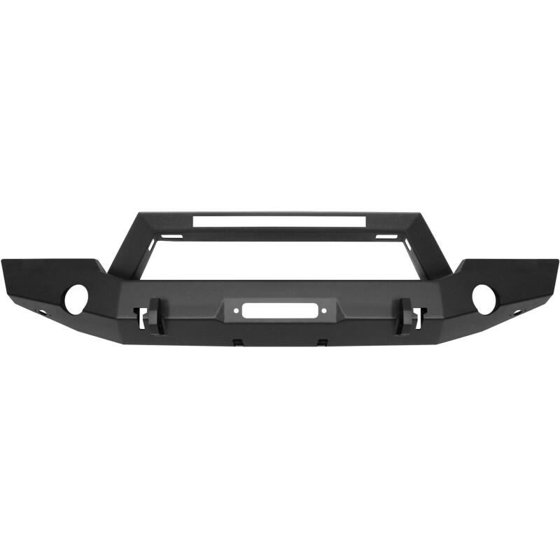 Westin 18-20 Jeep Wrangler WJ2 Full Width Front Bumper w/LED Light Bar Mount Textured Black Westin Bumpers - Steel  AXOPROS