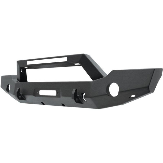 Westin 18-20 Jeep Wrangler WJ2 Full Width Front Bumper w/LED Light Bar Mount Textured Black Westin Bumpers - Steel  AXOPROS