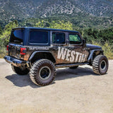 Westin 18-23 Jeep Wrangler JL Unlimited 4dr Rock Slider - Textured Black Westin Body Armor & Rock Rails  AXOPROS