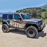 Westin 18-23 Jeep Wrangler JL Unlimited 4dr Rock Slider - Textured Black Westin Body Armor & Rock Rails  AXOPROS