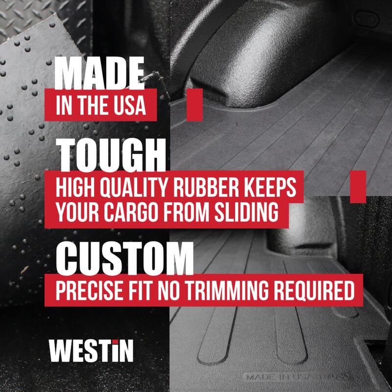 Westin 19-22 Chevrolet Silverado/ GMC Sierra (5.755ft bed) Truck Bed Mat - Black Westin Truck Bed Liner - Drop-In  AXOPROS