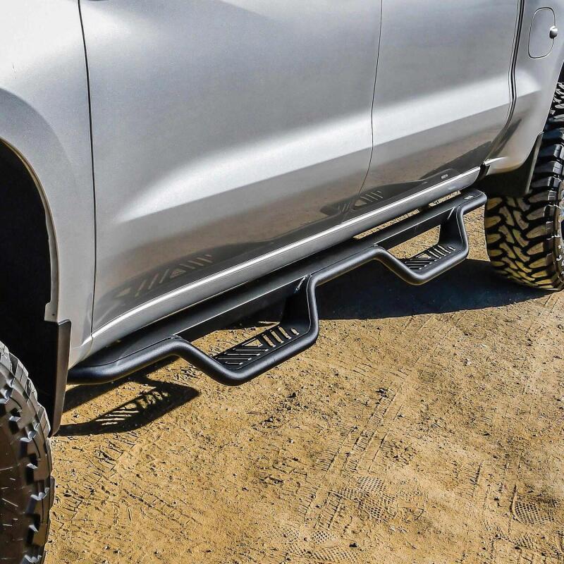 Westin 19-22 Chevrolet Silverado / GMC Sierra Crew Cab Outlaw Nerf Step Bars Westin Nerf Bars  AXOPROS