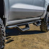 Westin 19-22 Chevrolet Silverado / GMC Sierra Crew Cab Outlaw Nerf Step Bars Westin Nerf Bars  AXOPROS