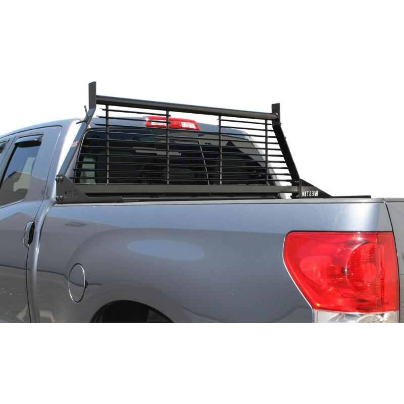 Westin 1999-2018 Chevrolet/Ford/GMC/Toyota Silverado/Sierra 1500/2500/3500 HD Headache Rack - Black Westin Headache Racks  AXOPROS