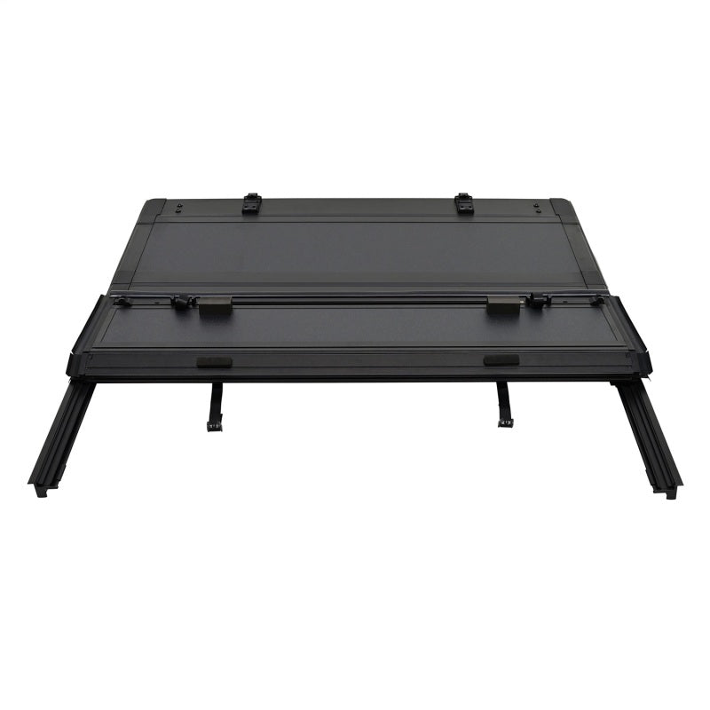 Westin 20-23 Chevrolet/GMC Rail Caps 2500HD 6ft. 7in. Bed Hard Tri-Fold Tonneau Cover - Black Westin Tonneau Covers - Hard Fold  AXOPROS