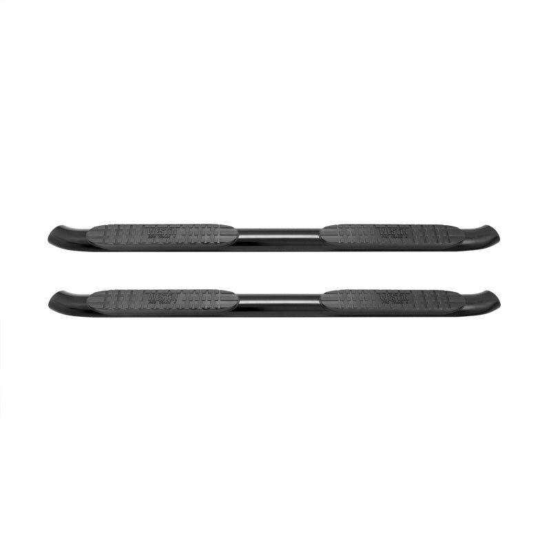 Westin 2014-2018 Chevy Silverado 1500 Crew Cab PRO TRAXX 4 Oval Nerf Step Bars - Black Westin Nerf Bars  AXOPROS