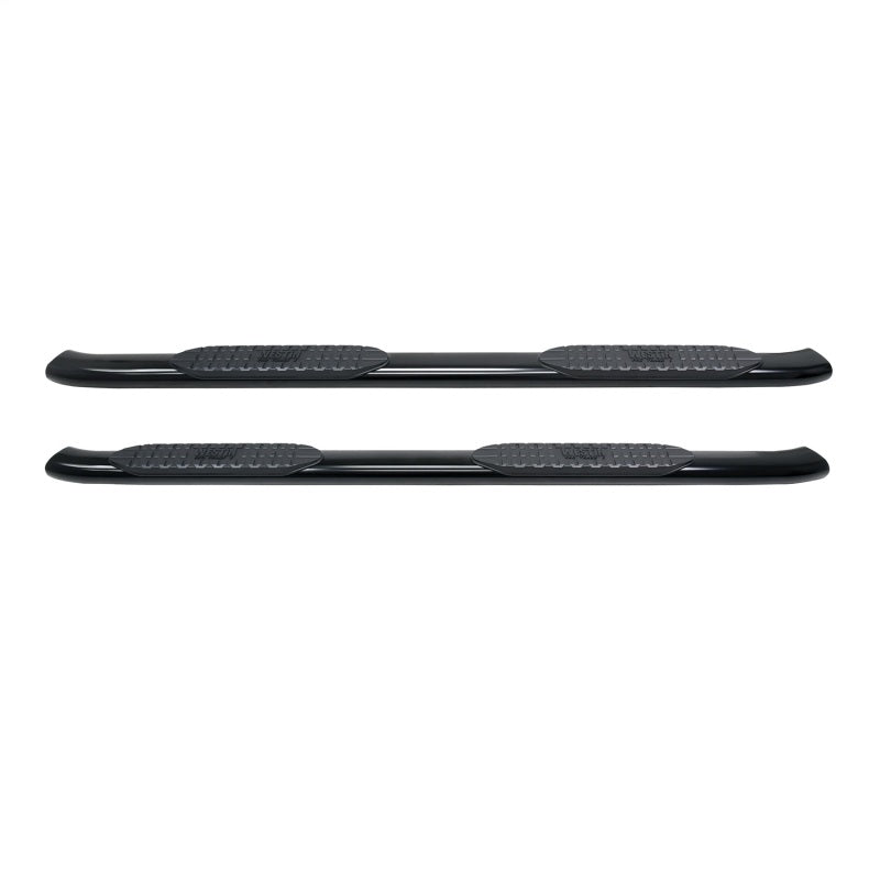 Westin 2019 Chevrolet Silverado/Sierra 1500 Crew Cab Non LD PRO TRAXX 5 Oval Nerf Step Bars - Black Westin Nerf Bars  AXOPROS
