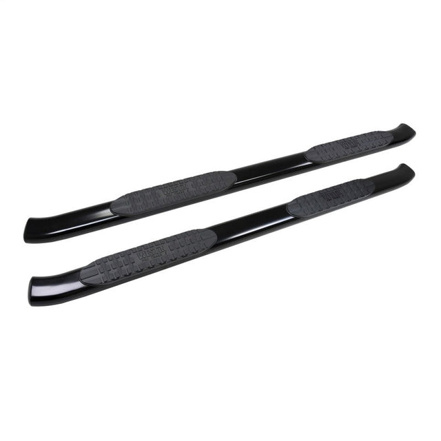 Westin 2019 Chevrolet Silverado/Sierra 1500 Crew Cab Non LD PRO TRAXX 5 Oval Nerf Step Bars - Black Westin Nerf Bars  AXOPROS