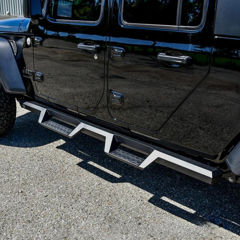 Westin 2020 Jeep Gladiator HDX Drop Nerf Step Bars - Textured Black Westin Nerf Bars  AXOPROS