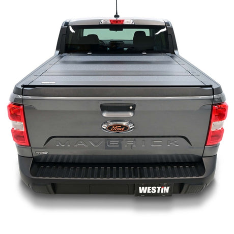 Westin 22-23 Ford Maverick 4WD 4ft. 6in. Bed Hard Tri-Fold Tonneau Cover - Black Westin Tonneau Covers - Hard Fold  AXOPROS