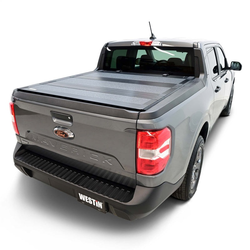 Westin 22-23 Ford Maverick 4WD 4ft. 6in. Bed Hard Tri-Fold Tonneau Cover - Black Westin Tonneau Covers - Hard Fold  AXOPROS