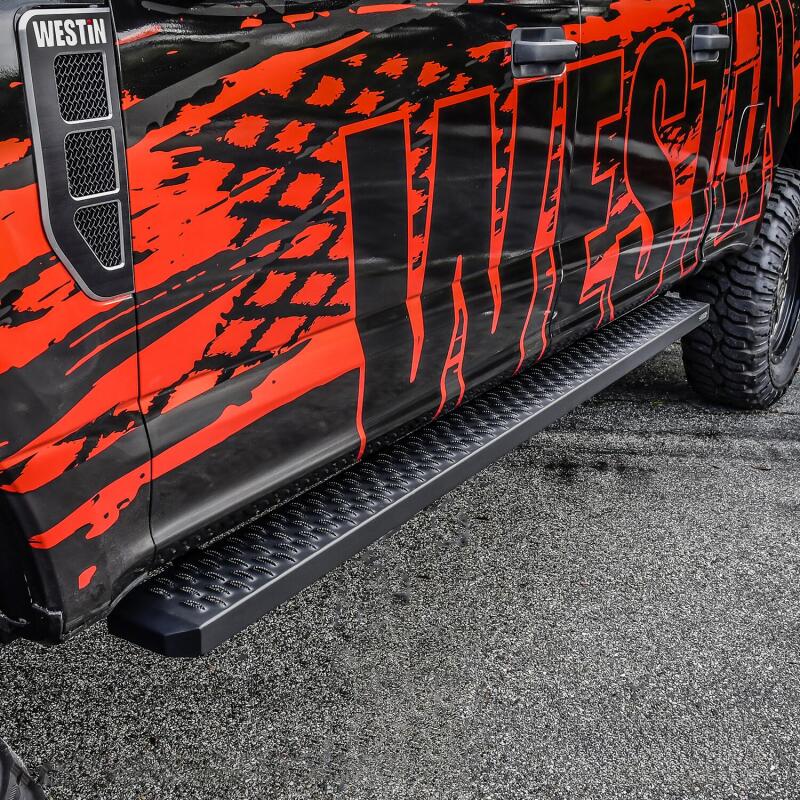 Westin Grate Steps Running Boards 90 in - Textured Black Westin Running Boards  AXOPROS