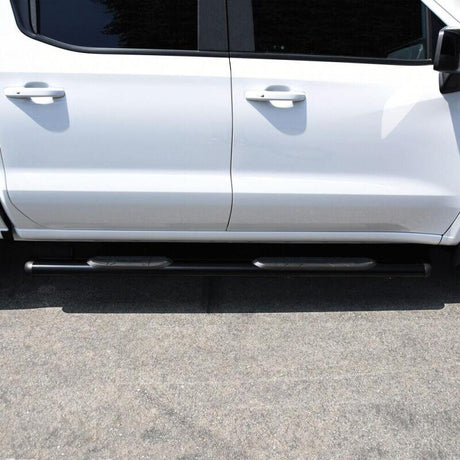 Westin Premier 4 Oval Nerf Step Bars - 85 in - Black Westin Nerf Bars  AXOPROS