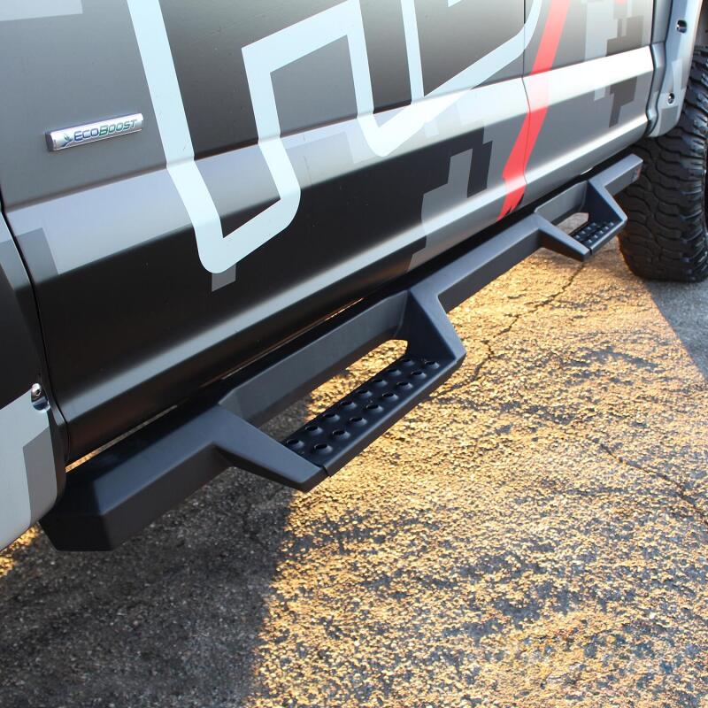 Westin/HDX 17-18 Ford F-150 SuperCrew Drop Nerf Step Bars - Textured Black Westin Nerf Bars  AXOPROS