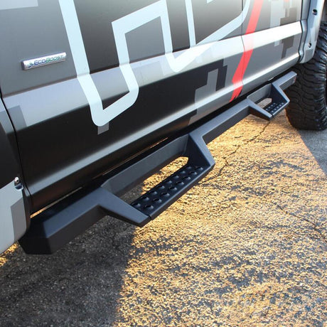 Westin/HDX 17-18 Ford F-150 SuperCrew Drop Nerf Step Bars - Textured Black Westin Nerf Bars  AXOPROS