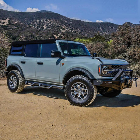 Westin/HDX 2021+ Ford Bronco Drop Nerf Step Bars - Textured Black Westin Nerf Bars  AXOPROS