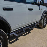 Westin/HDX 2021+ Ford Bronco Drop Nerf Step Bars - Textured Black Westin Nerf Bars  AXOPROS