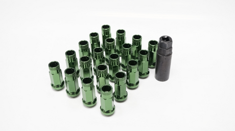 Wheel Mate 12x1.50 48mm Muteki SR48 Dark Green Open End Lug Nuts Wheel Mate Lug Nuts  AXOPROS