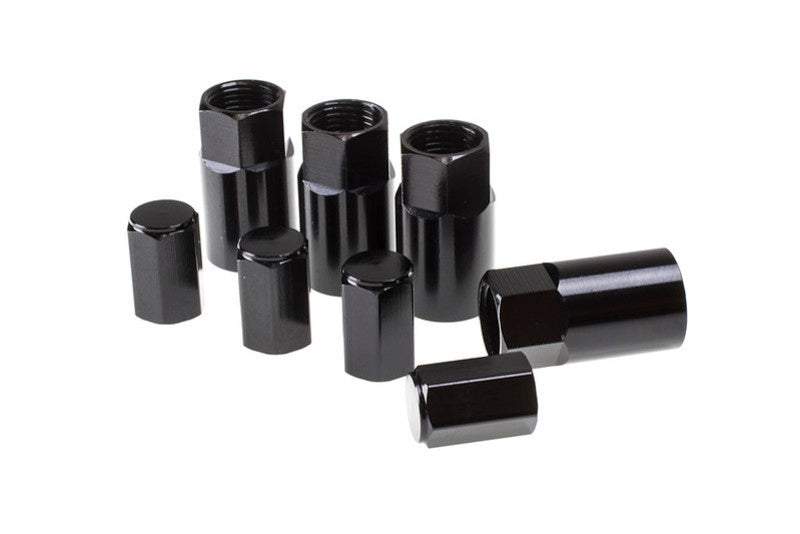 Wheel Mate Aluminum TPMS Valve Stem Cover - Black Anodize Wheel Mate Valve Stems  AXOPROS