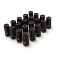Wheel Mate Muteki HR50 Open End Lug Nuts - Black w/ Red Ring 14x1.50 Wheel Mate Lug Nuts  AXOPROS