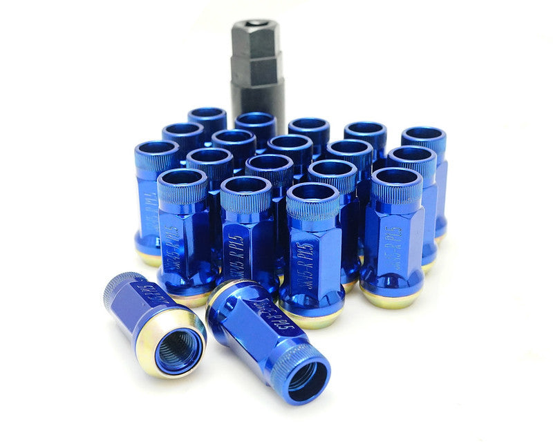 Wheel Mate Muteki SR45R Lug Nut Kit 12x1.25 - Blue Wheel Mate Lug Nuts  AXOPROS
