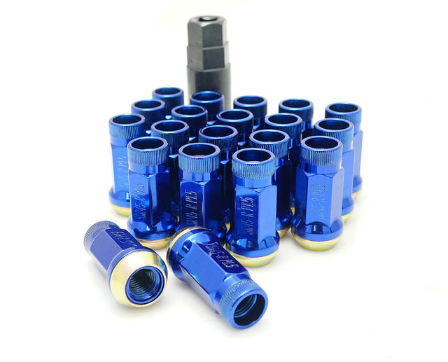 Wheel Mate Muteki SR45R Lug Nut Kit 12x1.25 - Blue Wheel Mate Lug Nuts  AXOPROS