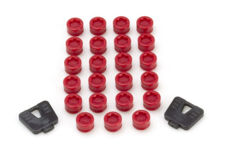 Wheel Mate SR45R Caps Set of 20 - Red Wheel Mate Lug Nuts  AXOPROS