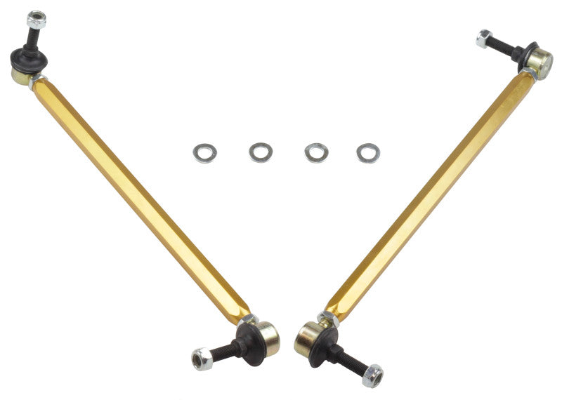 Whiteline 10+ Chevy Camaro FR Coupe Front Sway Bar - Link Assy H/D Adj Steel Ball (360mm C to C) Whiteline Sway Bar Endlinks  AXOPROS