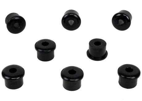 Whiteline 10/65-73 Ford Mustang Rear Spring Eye Rear and Shackle Bushings (35mm OD/15mm ID) Whiteline Spring Insulators  AXOPROS