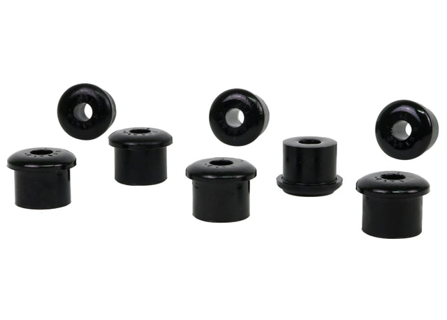 Whiteline 10/65-73 Ford Mustang Rear Spring Eye Rear and Shackle Bushings (35mm OD/15mm ID) Whiteline Spring Insulators  AXOPROS