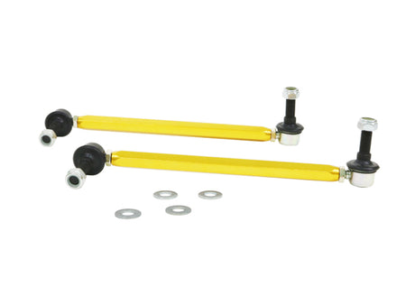 Whiteline 18-19 Kia Stinger Front Sway Bar Link Assembly Heavy Duty Adjustable Steel Ball Whiteline Sway Bar Endlinks  AXOPROS