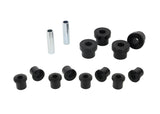 Whiteline 1976-1983 Jeep CJ5 Spring - Eye Front/Rear And Shackle Bushing Whiteline Spring Insulators  AXOPROS