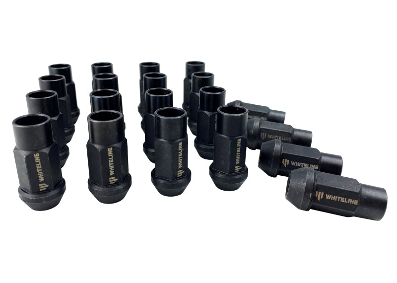 Whiteline M12x1.50 Branded Wheel Nuts - Set of 20 Whiteline Lug Nuts  AXOPROS