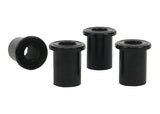 Whiteline Plus 12/05+ Nissan Frontier/XTerra Rear Spring Shackle Bushing Whiteline Spring Insulators  AXOPROS