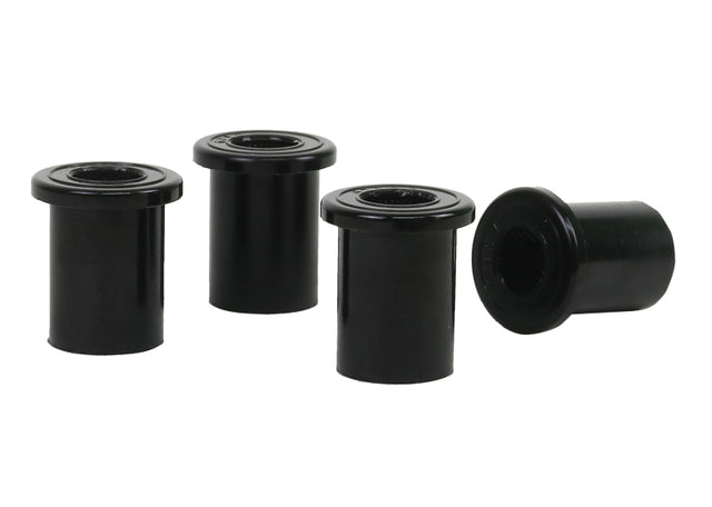 Whiteline Plus 12/05+ Nissan Frontier/XTerra Rear Spring Shackle Bushing Whiteline Spring Insulators  AXOPROS