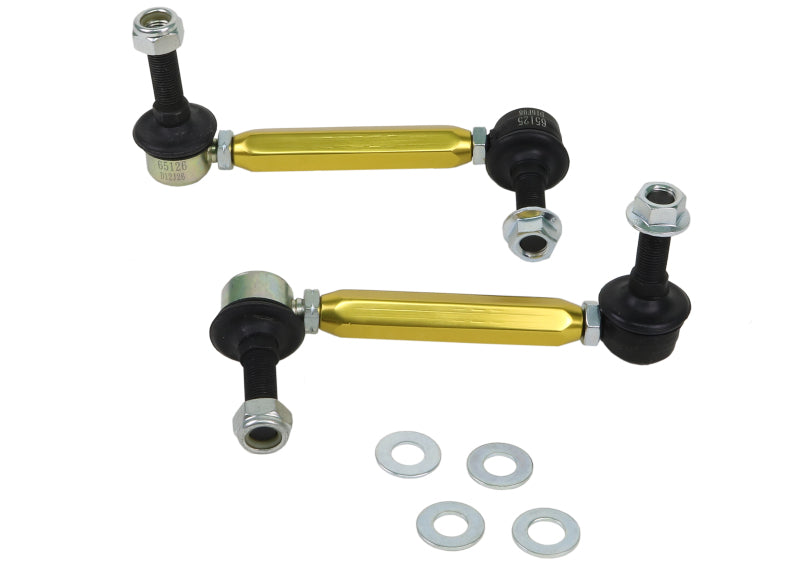 Whiteline Universal Sway Bar - Link Assembly Heavy Duty 150mm-175mm Adjustable Steel Ball Whiteline Sway Bar Endlinks  AXOPROS