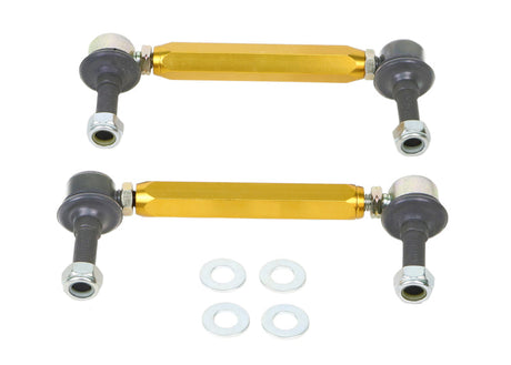 Whiteline Universal Sway Bar - Link Assembly Heavy Duty 330mm-355mm Adjustable Steel Ball Whiteline Sway Bar Endlinks  AXOPROS