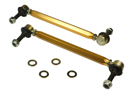 Whiteline Universal Sway Bar - Link Assembly Heavy Duty Adjustable Steel Ball Whiteline Sway Bar Endlinks  AXOPROS