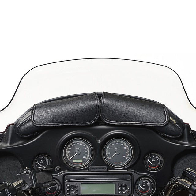 Willie & Max 06-13 HD FL/FLH/FLT/FLHT Two Pouch Windshield Bag (21.25inL x 6.5inH x 2.25inD) - Black Willie & Max Bags - Bike Bags  AXOPROS