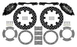 Wilwood 17-21 Can-Am X3RS Black 6-Piston Front Kit 11.25in - Drilled Rotors Wilwood Brake Kits - Performance Drill  AXOPROS