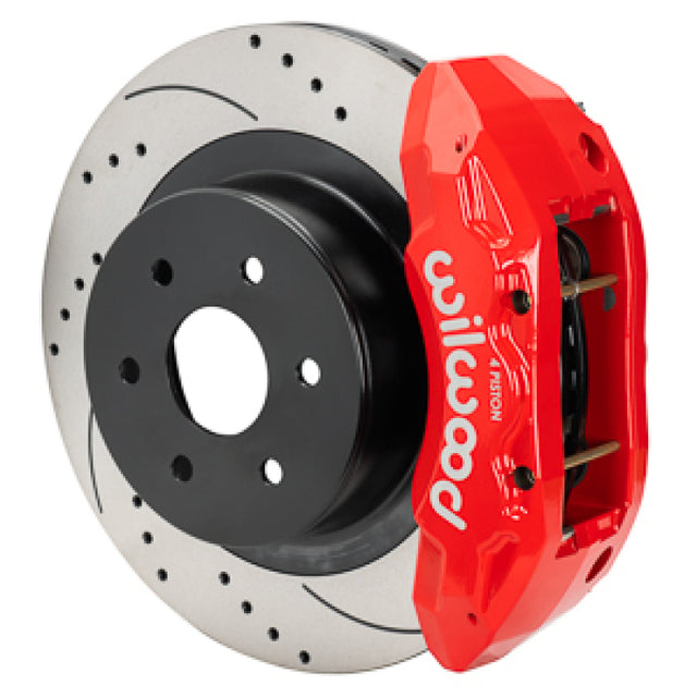 Wilwood 99-18 Chevy Silverado/GMC Sierra 16x1.25 D&S Rotor TX4R 4 Piston Rear Brake Kit - Red Wilwood Brake Kits - Performance D&S  AXOPROS