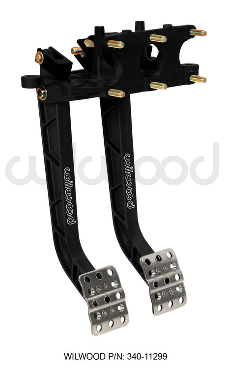 Wilwood Adjustable Dual Pedal - Brake / Clutch - Rev. Swing Mount - 6.25:1 Wilwood Pedals  AXOPROS