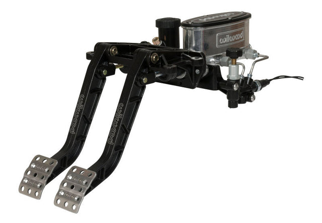 Wilwood Adjustable-Tandem Dual Pedal - Brake / Clutch - Fwd. Swing Mount - 6.25:1 - Black E-Coat Wilwood Pedals  AXOPROS